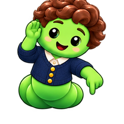 BLOCK WORM waving hello