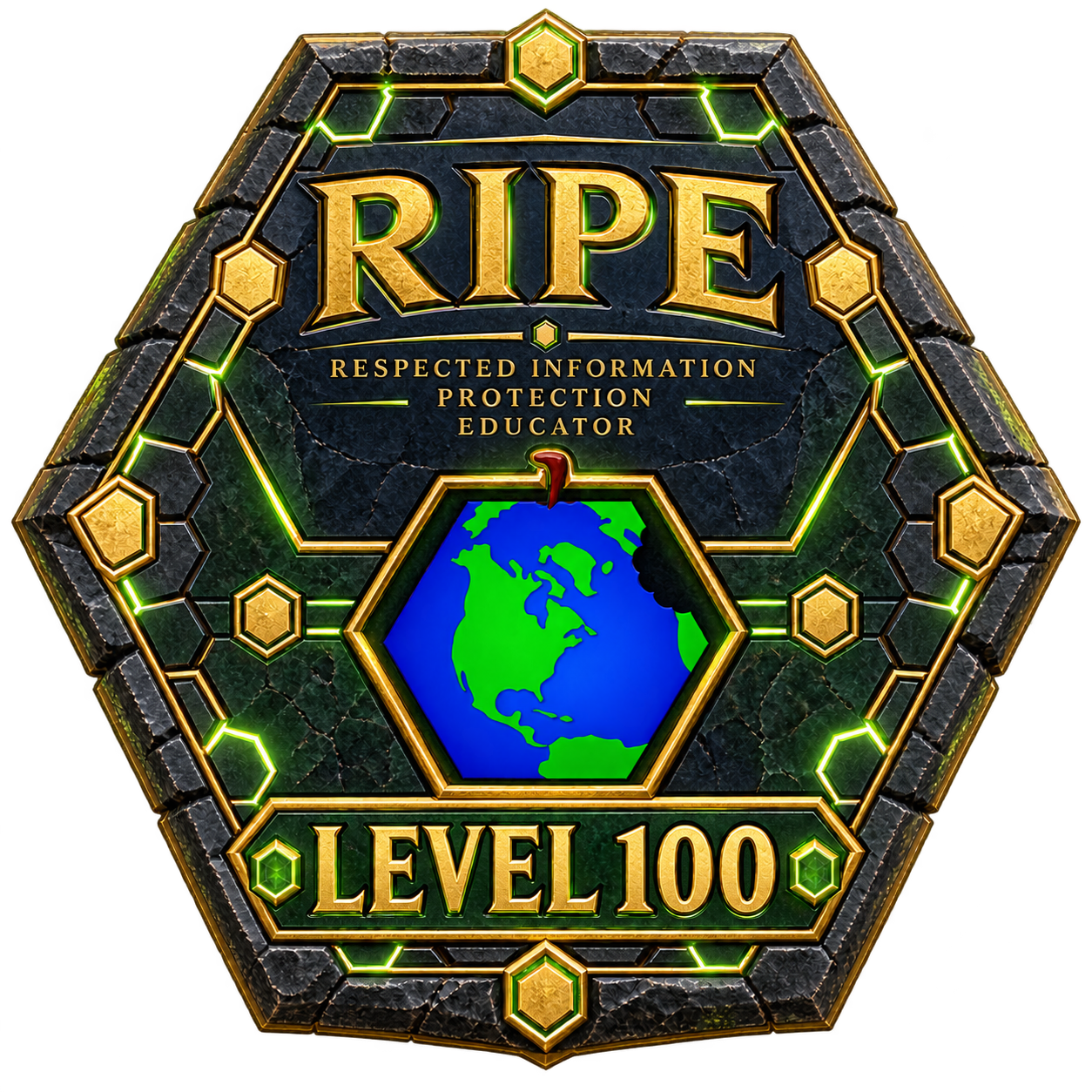 RIPE badge example, level 100