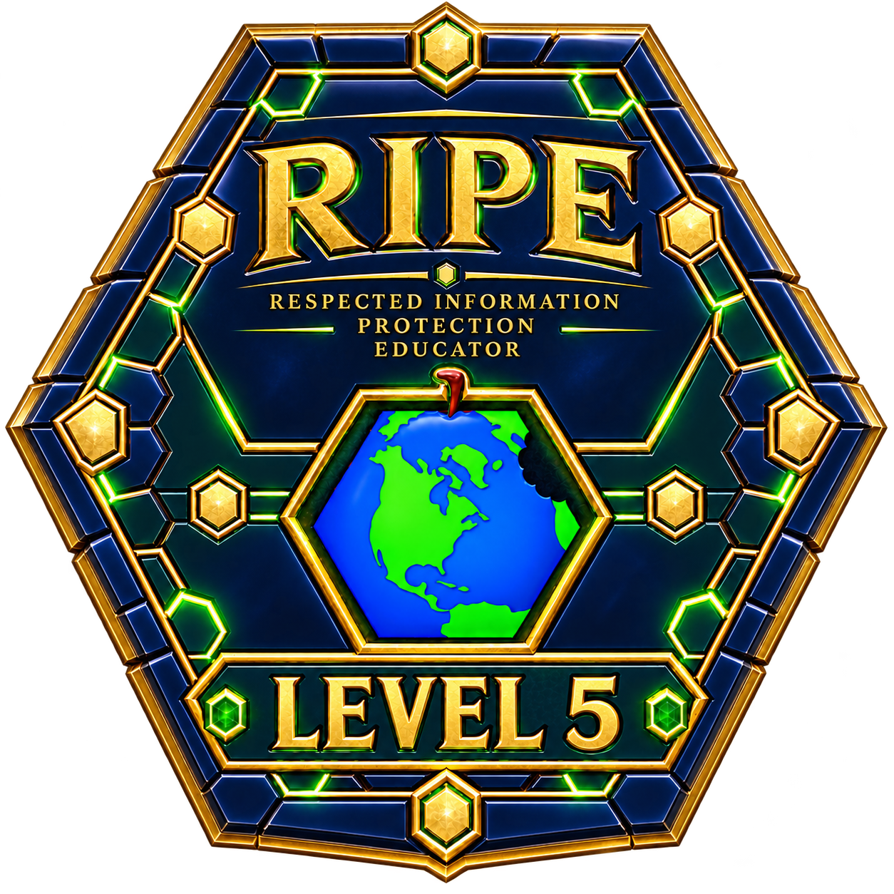 RIPE badge example, level 5